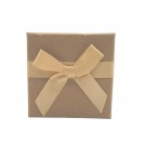 Zhu color kraft paper yellow ribbon hat box