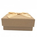 Zhu color kraft paper yellow ribbon hat box