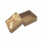 Zhu color kraft paper yellow ribbon hat box