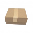 Zhu color kraft paper ribbon hat box