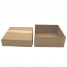 Zhu color kraft paper ribbon hat box