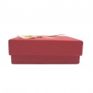 red cardboard flocking-inner hat box