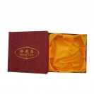 Red bronzing Chinese character collection silk satin cloth lining jewelry hat box