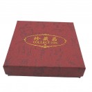 Red bronzing Chinese character collection silk satin cloth lining jewelry hat box