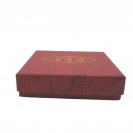 Red bronzing Chinese character collection silk satin cloth lining jewelry hat box