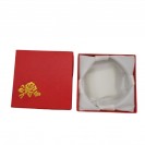 Red gilded rose satin lining jewelry jewelry hat box