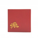 Red gilded rose satin lining jewelry jewelry hat box