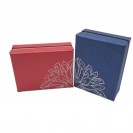 Silver hot Datura cardboard flocking-inner hat box