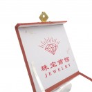 Square wooden cardboard national style totem buckle jewelry Chinese printed satin lining bracelet Jewelry clamshell box