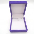 Violet Phoenix flower imprint square flannel packing kit clamshell jewelry box small