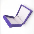 Violet Phoenix flower imprint square flannel packing kit clamshell jewelry box small