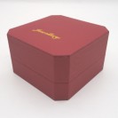 Red octagonal flip Clamshell jewelry box