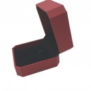 Red octagonal flip Clamshell jewelry box