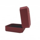 Red octagonal flip Clamshell jewelry box