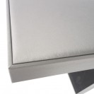 Silver gray leather paper coated set Clamshell jewelry box