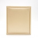 Small square golden leather paper PU flocking inner Clamshell jewelry box