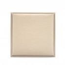 Square champagne gold leather paper pu flocking lining three compartment set Clamshell jewelry box