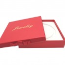 Red ribbon bowknot cover edge leather paper coated pearl necklace cover Clamshell jewelry box