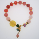 Agate crystal bracelet