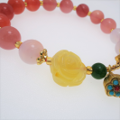 Agate crystal bracelet