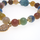 Agate crystal bracelet