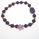 Amethyst flower bracelet