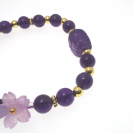 Amethyst flower bracelet