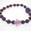 Amethyst flower bracelet