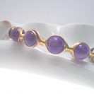 Amethyst openging bracelet