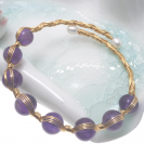 Amethyst openging bracelet