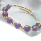 Amethyst openging bracelet