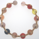 Agate openging crystal bracelet