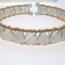 Aquamarine openging crystal bracelet