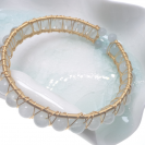 Aquamarine openging crystal bracelet