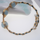 Aquamarine openging crystal bracelet