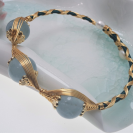 Aquamarine openging crystal bracelet