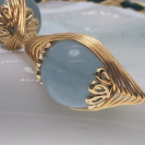 Aquamarine openging crystal bracelet